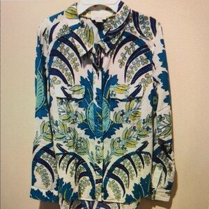 ❤️ SUNDANCE LIGHTWEIGHT COTTON BUTTON DOWN SHIRT / TOP, SP (SMALL PETITE)